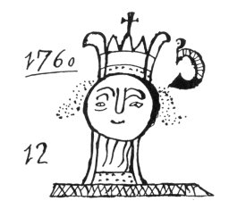 FIG. 42--The lord of the katun. (Chumayel MS.)